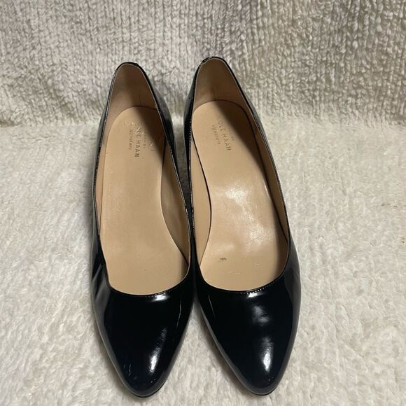Cole Haan leather patent slip on wedge shoes SZ10.5 B - Picture 2 of 12
